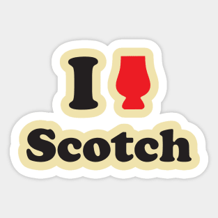 I Love Scotch Sticker